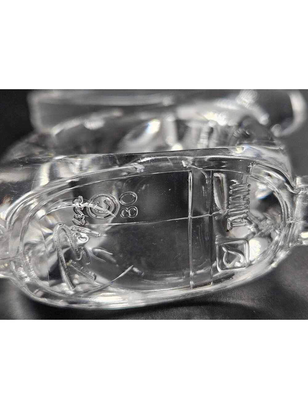 4 Bijan 1980 Clear Lucite Bunny Rabbit Napkin Rings MCM Woodland Table Decor